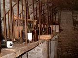 A small part of the extensive cellars beneath the Rose and Crown Hotel.