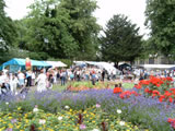 The Annual Rose Fair. Part of the displays of crafts and activities.